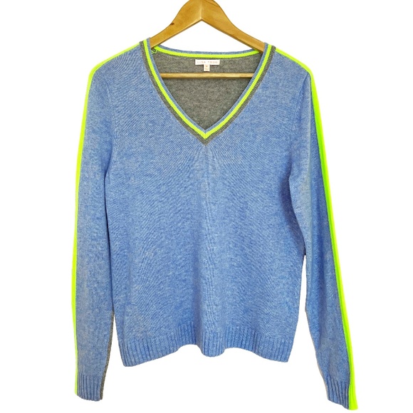 Wool & Cashmere V-Neck Sweater - Picture 1 of 8